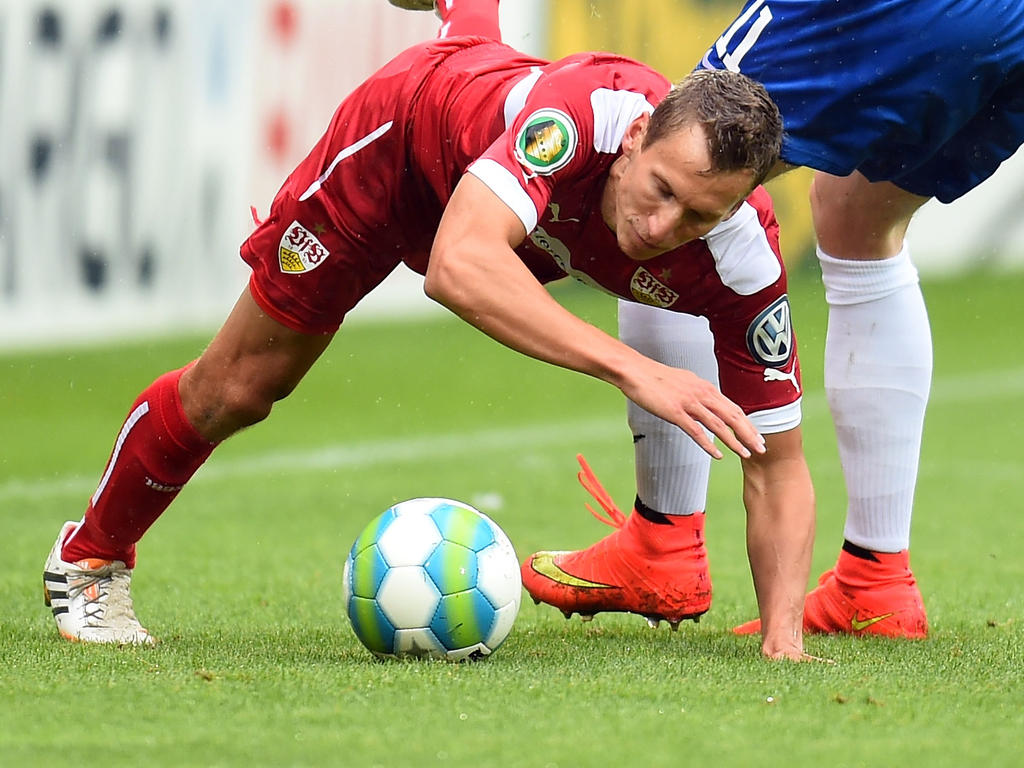 Florian Klein kam mit dem VfB Stuttgart im DFB-Pokal zu Fall