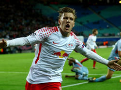 Emil Forsberg erzielte das erste Champions-League-Tor für RB Leipzig