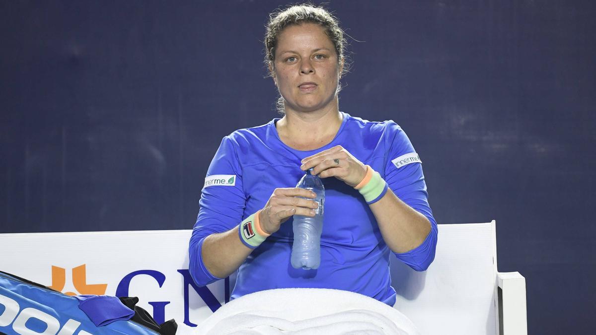 Kim Clijsters muss die vorzeitige Heimreise antreten Kim Clijsters muss die vorzeitige Heimreise antreten