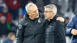 Freiburgs Trainer Christian Streich und Union-Coach Urs Fischer mögen sich