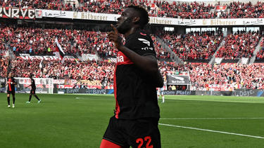 Victor Boniface erzielte zwei Tore für Bayer Leverkusen