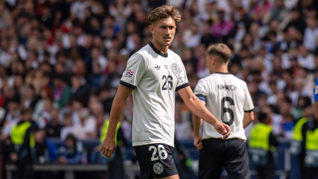 Tom Bischof bei seinem Länderspieldebüt Tom Bischof bei seinem Länderspieldebüt