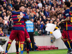 Messi y Suárez celebran el 1:0 marcado por el argentino. (Foto: Getty)