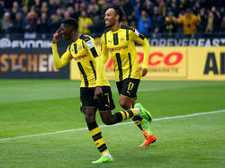 Ousmane Dembélé (l.) und Pierre-Emerick Aubameyang sorgen beim BVB für Unruhe
