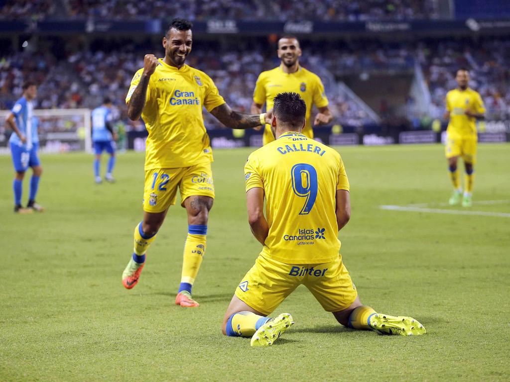 Calleri celebró su gol junto a Míchel Macedo. (Foto: Imago)