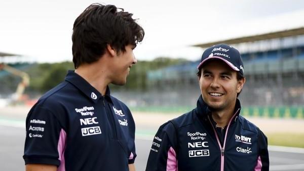 Sergio Pérez (r.) wird nicht müde, seinen Teamkollege Lance Stroll zu loben Sergio Pérez (r.) wird nicht müde, seinen Teamkollege Lance Stroll zu loben
