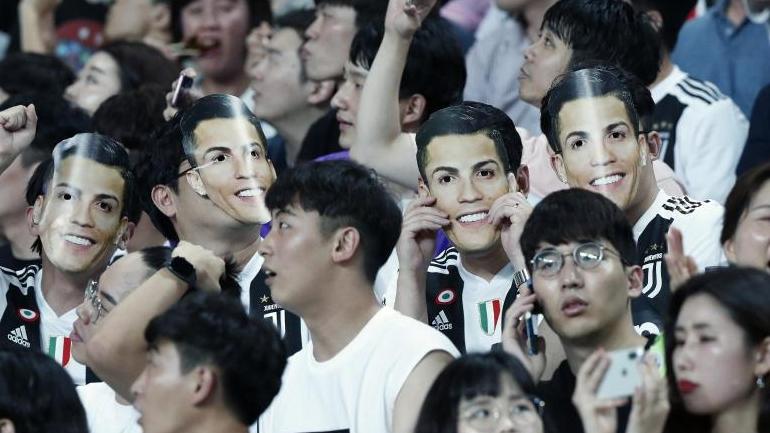 Cristiano Ronaldo ist in Südkorea überaus populär, hat die Fans aber verärgert, weil er bei einer Testpartie nicht spielte. Foto: Ahn Young-Joon/AP
