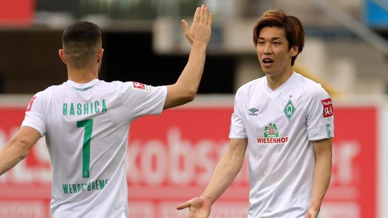 Zuletzt formverbessert: Milot Rashica (l.) und Yuya Osako Zuletzt formverbessert: Milot Rashica (l.) und Yuya Osako