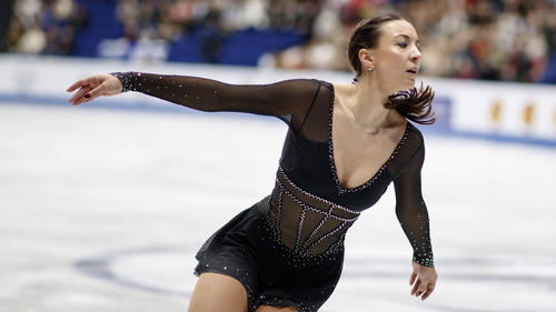 Deutschlands Eiskunstlauf-Star Nicole Schott machte bei der EM sieben Plätze gut