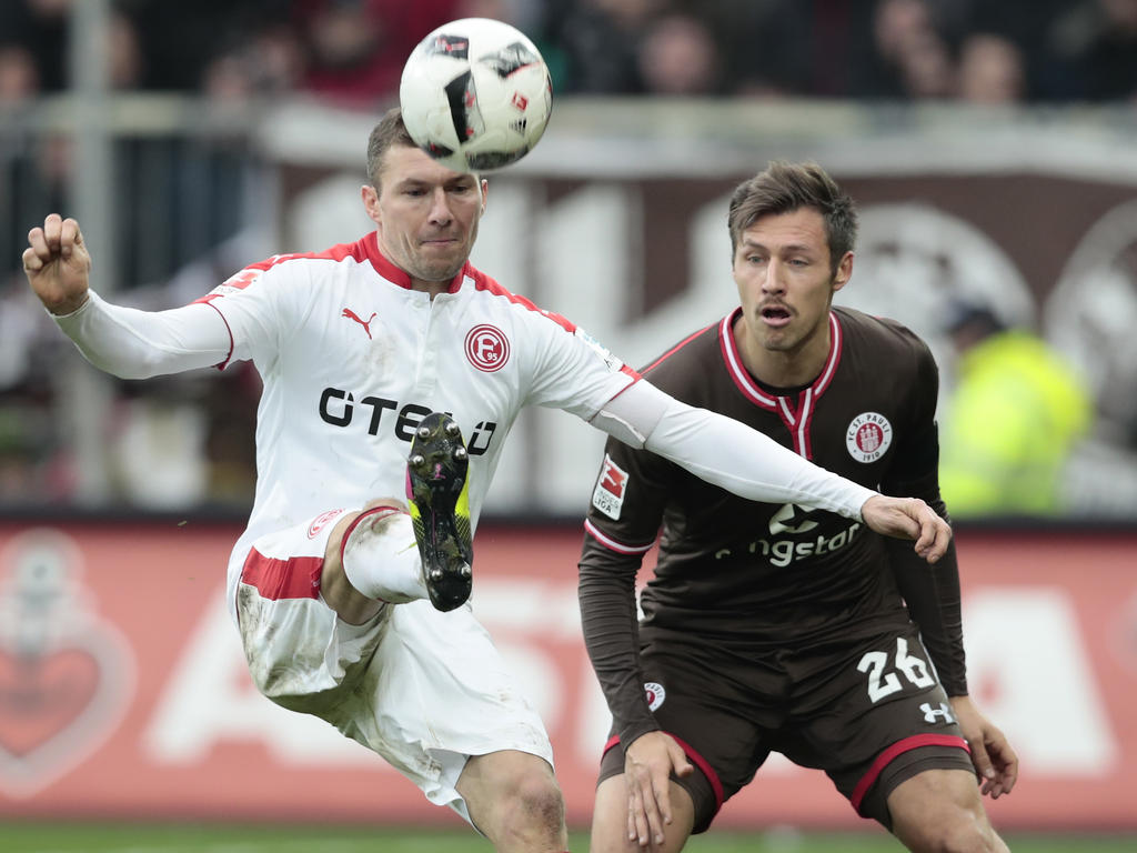 Oliver Fink (l.) fehlt Fortuna Düsseldorf auf unbestimmte Zeit