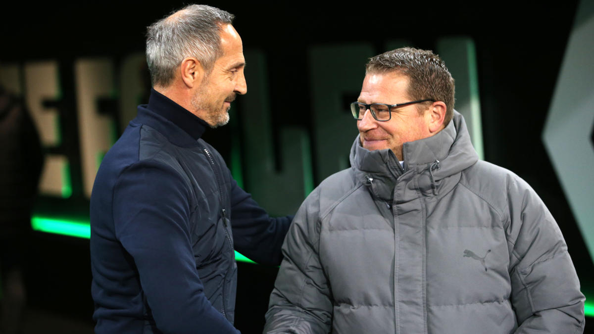 Die Bundesliga steht kurz vor Rückrundenstart, Max Eberl (r.) findet den Titelkampf spannend Die Bundesliga steht kurz vor Rückrundenstart, Max Eberl (r.) findet den Titelkampf spannend
