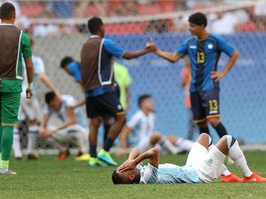 Gómez tras una derrota con las inferiores de la albiceleste (Foto: Getty)