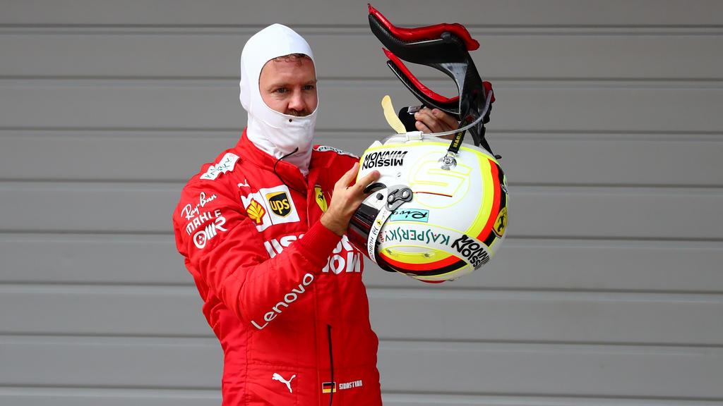 Ferrari-Fahrer Sebastian Vettel wähnt sein Team in der richtigen Spur mit dem SF90 Ferrari-Fahrer Sebastian Vettel wähnt sein Team in der richtigen Spur mit dem SF90