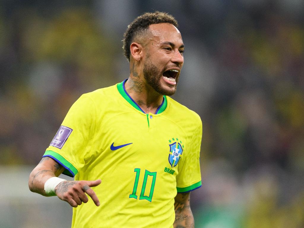 Brasiliens Superstar Neymar konnte schon wieder mit dem Ball trainieren.