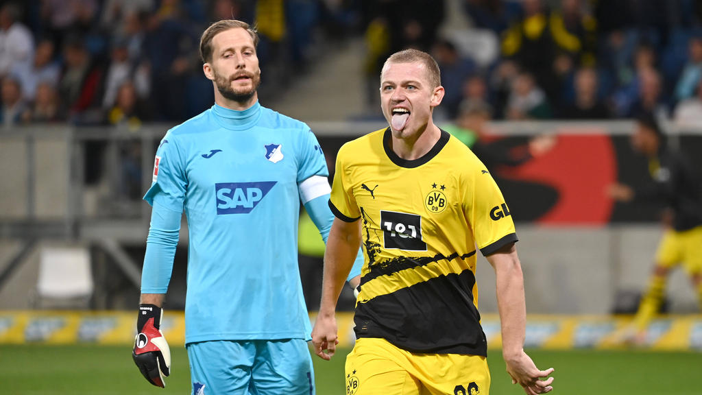 Julian Ryerson (r.) traf gegen Hoffenheim für den BVB Julian Ryerson (r.) traf gegen Hoffenheim für den BVB