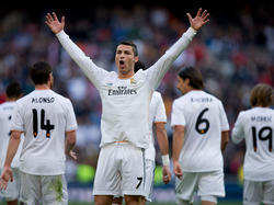 Cristiano Ronaldo im Trikot der Madrilenen 