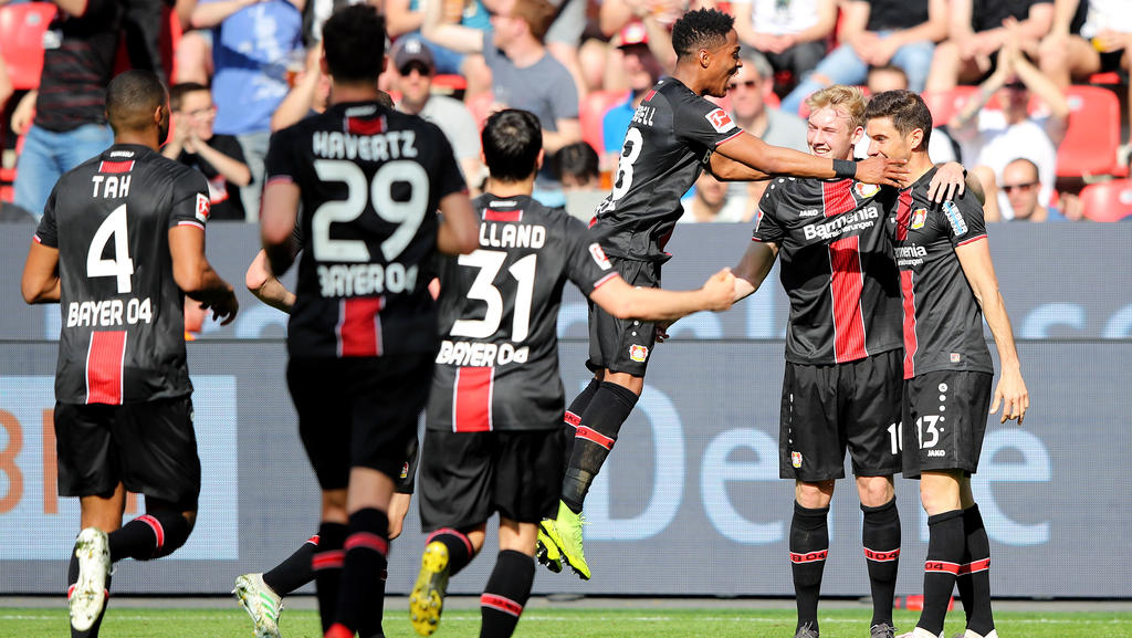 Bayer Leverkusen hatte nach dem Seitenwechsel Grund zu jubeln