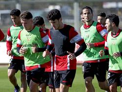Imagen de una sesión de entrenamiento del Real Mallorca. (Foto: Imago)