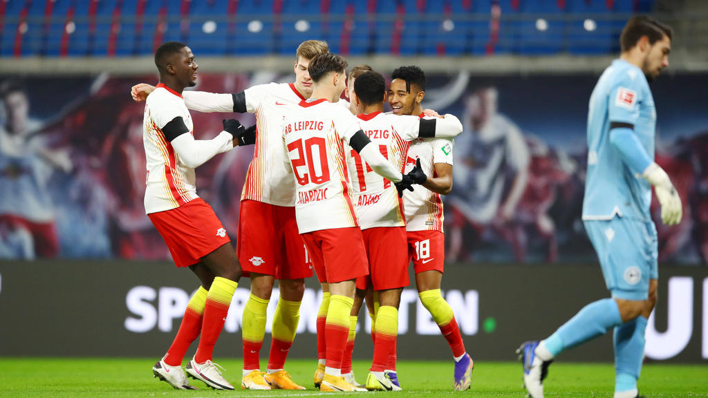 RB Leipzig setzte sich gegen Arminia Bielefeld durch