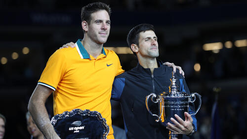 Juan Martín del Potro und Novak Djokovic duellierten sich im US-Open-Finale 2018