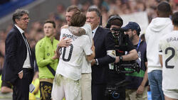 Luka Modrić bei seinem letzten Spiel im Bernabéu