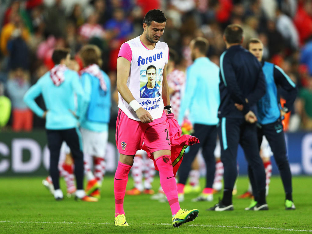 Kroatiens Keeper Danijel Subašić hadert mit dem Schicksal