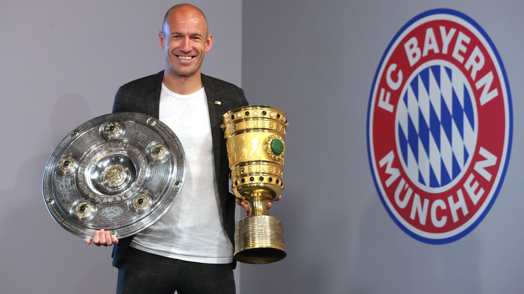Robben holte in seinem letzten Bayern-Jahr nochmals das Double