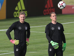 Bernd Leno (r.) wird das deutsche Tor gegen Australien hüten