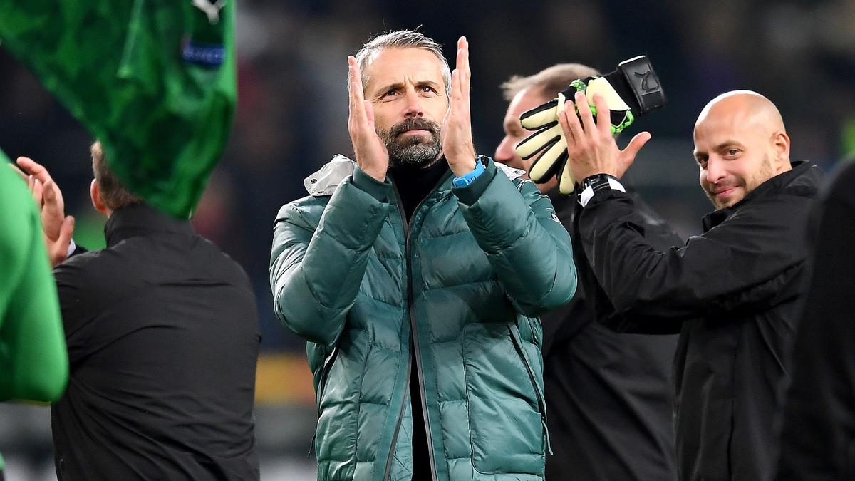 Marco Rose steht mit Gladbach an der Tabellenspitze der Bundesliga Marco Rose steht mit Gladbach an der Tabellenspitze der Bundesliga