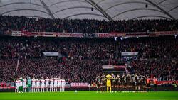 Auch vor dem Bundesliga-Spiel in Stuttgart gab es eine Schweigeminute