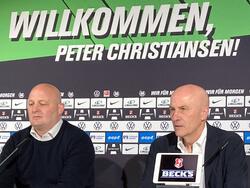 Selbstbewusster Start in Wolfsburg: Der neue Sport-Geschäftsführer Peter Christiansen (l.)