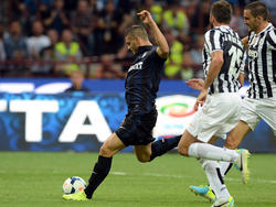 Inter-Neuzugang Mauro Icardi traf in der 3. Runde beim 1:1 gegen Juventus
