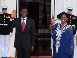 El presidente Teodoro Obiang y su mujer. (Foto: Getty)