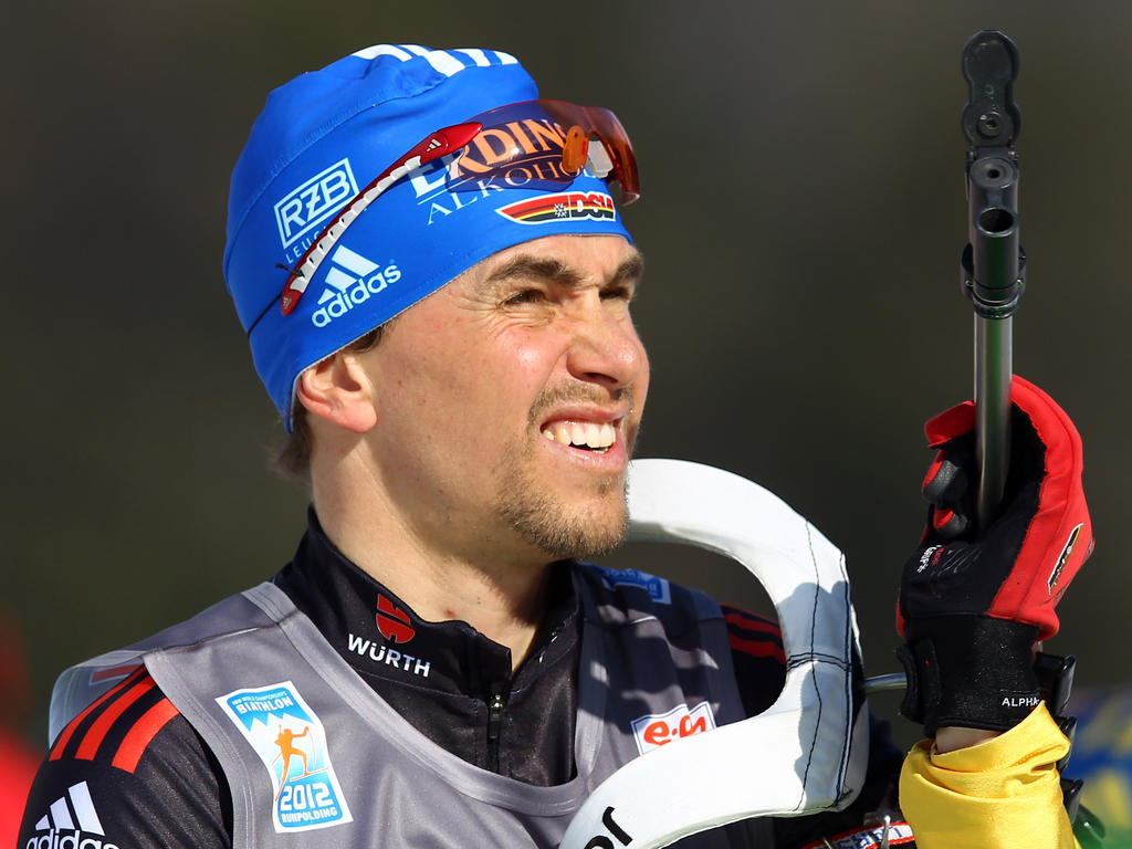 Gewann bei der Winterspielen 2006 in Turin dreimal Gold: Biathlet Michael Greis Gewann bei der Winterspielen 2006 in Turin dreimal Gold: Biathlet Michael Greis