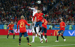 España pasó por momentos de zozobra en el encuentro. (Foto: Getty)