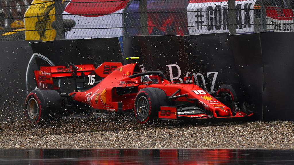 Charles Leclerc wurde eines von vielen Opfern beim Deutschland-GP 2019 Charles Leclerc wurde eines von vielen Opfern beim Deutschland-GP 2019