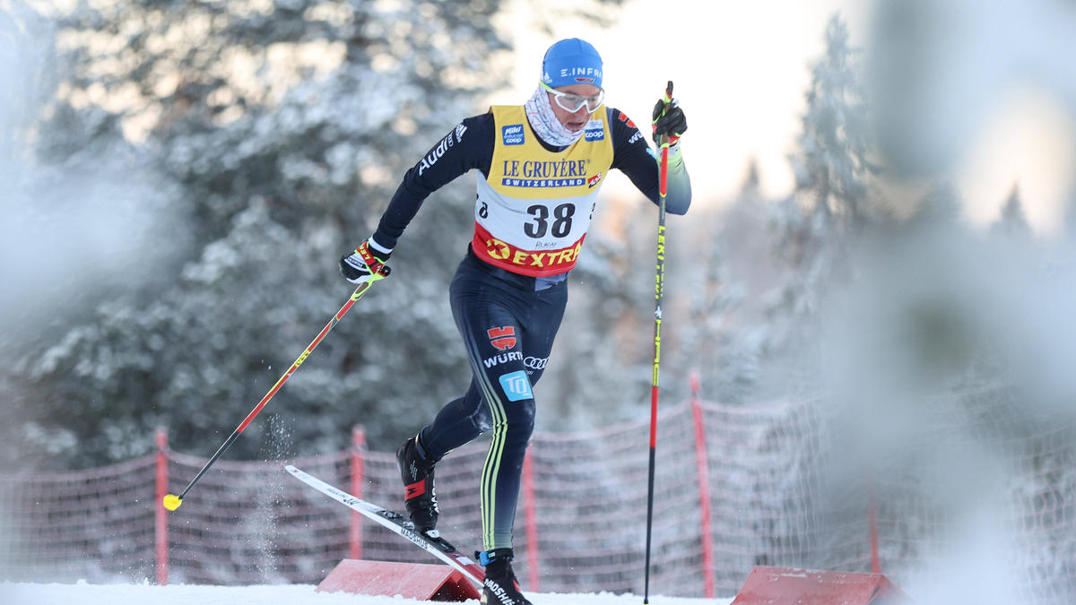 Lucas Bögl trotzte der Eiseskälte in Finnland