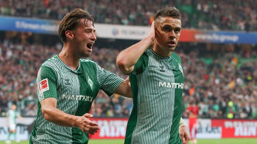 Werder Bremen jubelt gegen den 1. FC Köln