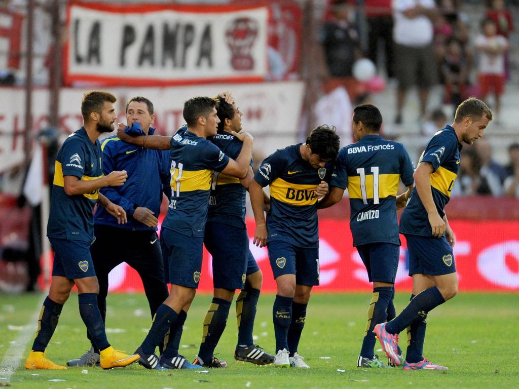 Boca se impuso a Huracán en la última fecha con dos tantos de Meli. (Foto: Imago)