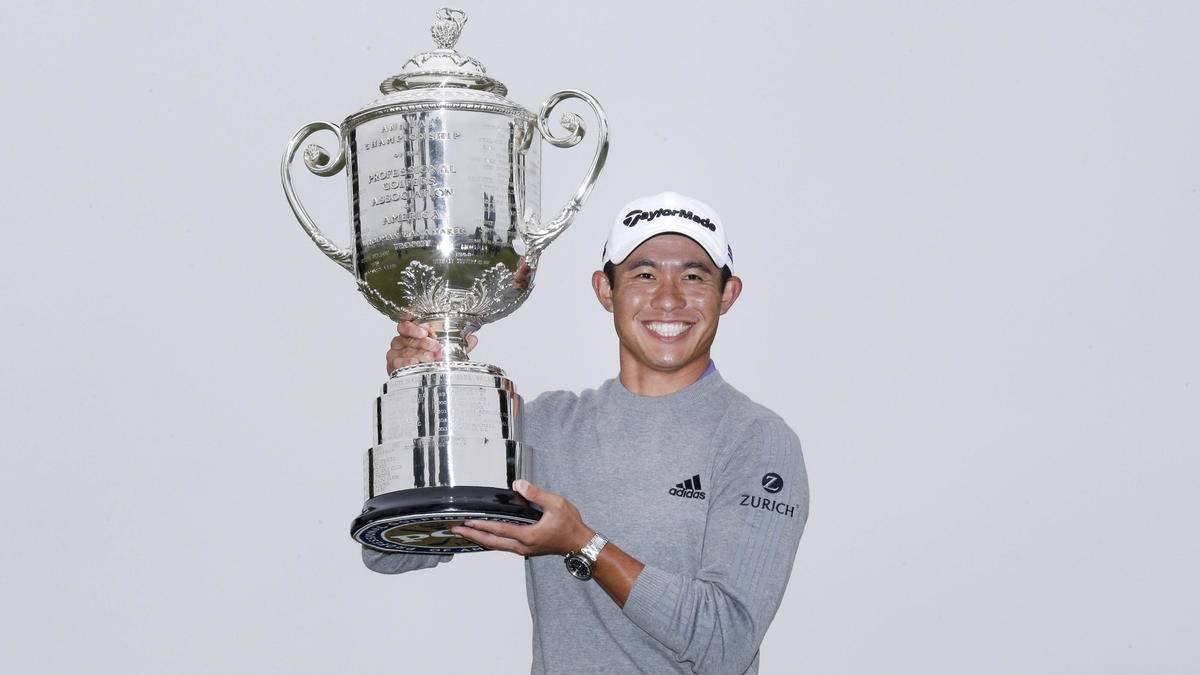 Hat zum ersten Mal in seiner Karriere ein Major gewonnen: Collin Morikawa Hat zum ersten Mal in seiner Karriere ein Major gewonnen: Collin Morikawa