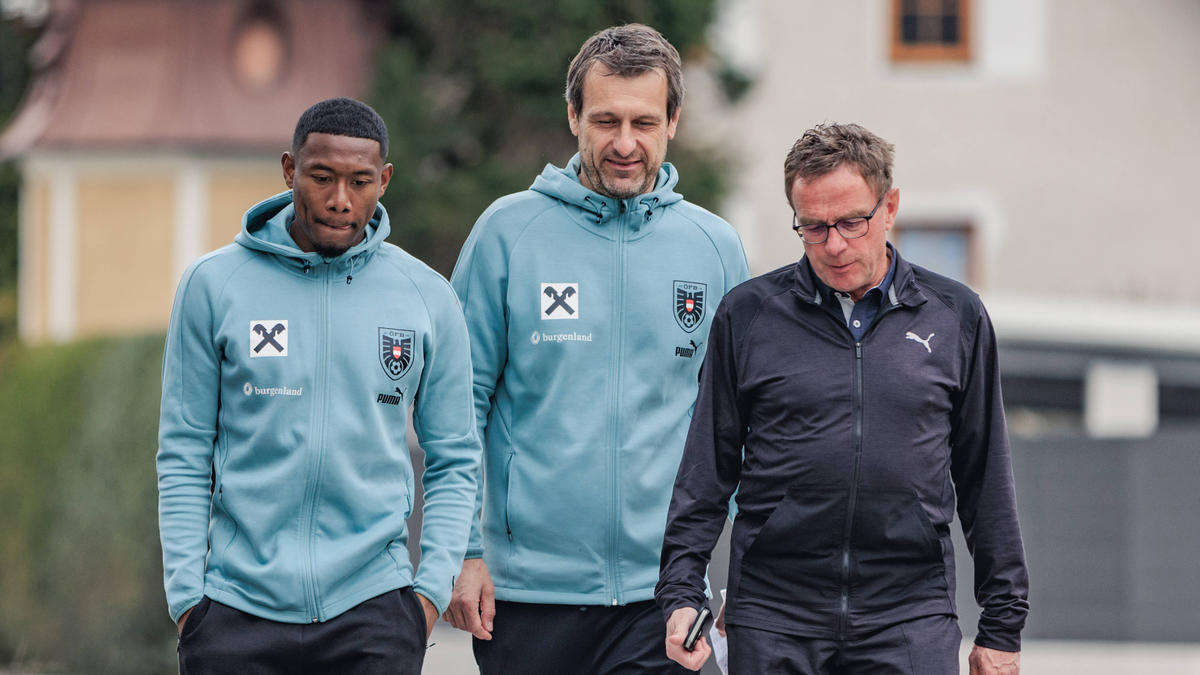 David Alaba (l.) bangt nach schwerer Verletzung um die EM-Teilnahme