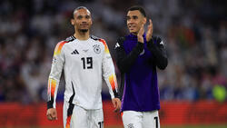 Leroy Sané (l.) vom FC Bayern spielte mit der Nationalmannschaft bei der Fußball-EM