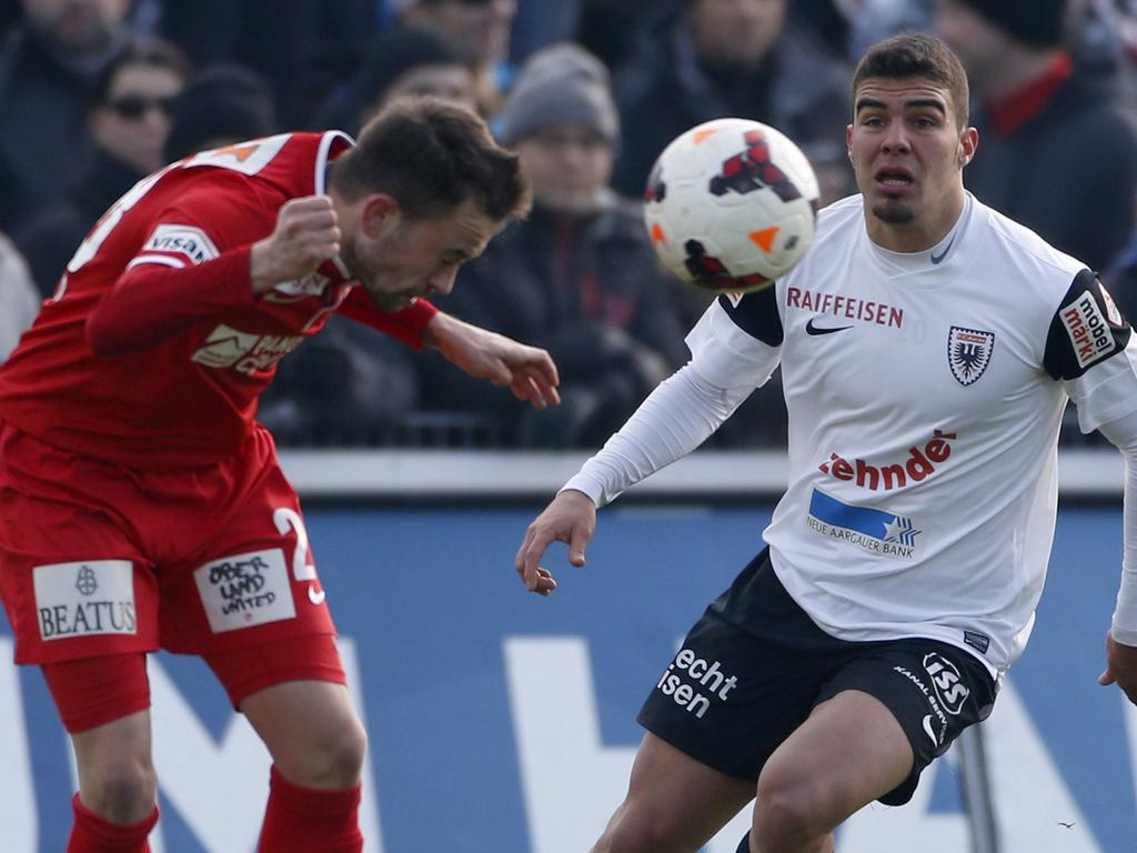 Aarau gewann im letzten Spiel 2013 mit 2:1 gegen Thun Aarau gewann im letzten Spiel 2013 mit 2:1 gegen Thun