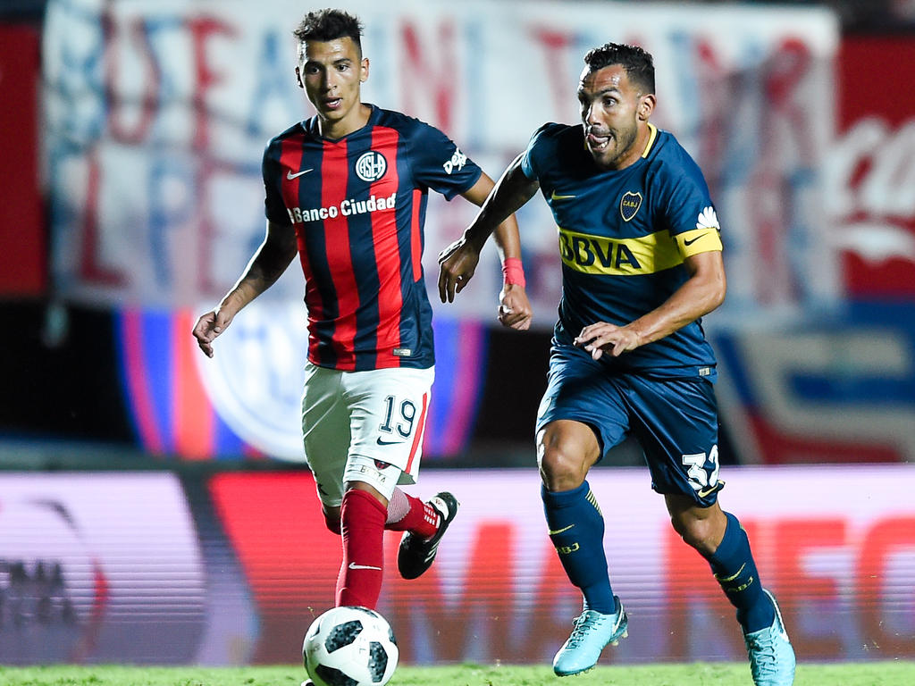 Tévez marcó el único gol de Boca contra San Lorenzo. (Foto: Getty)