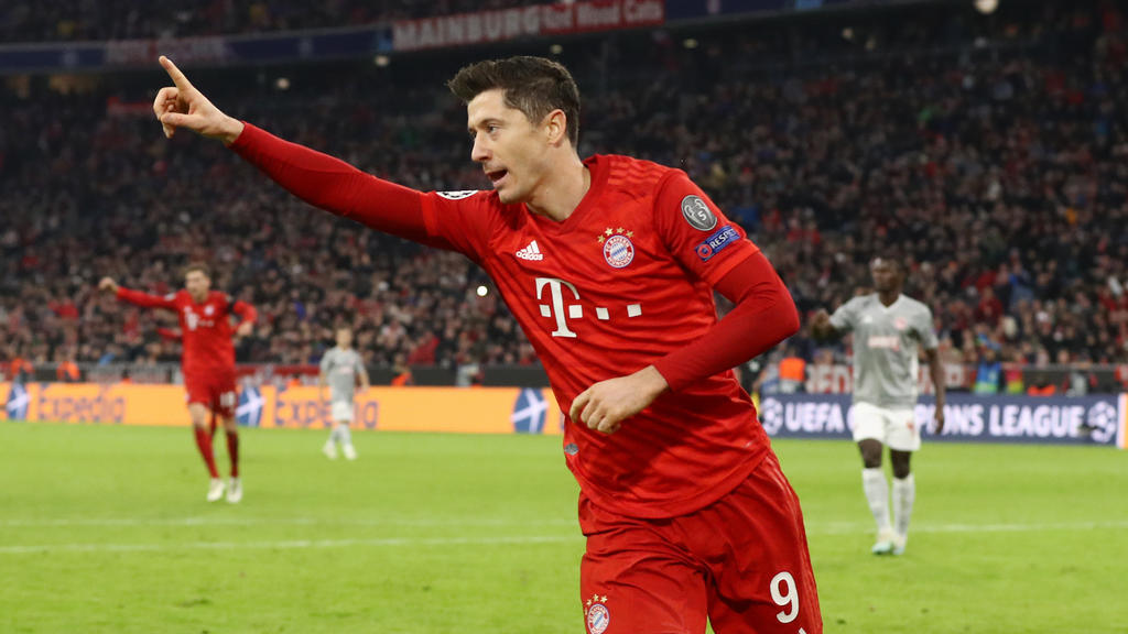 Robert Lewandowski vom FC Bayern wird von der internationalen Presse gelobt