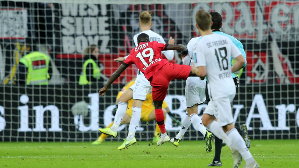Moussa Diaby (19) feierte ein starkes Startelfdebüt für Bayer Leverkusen