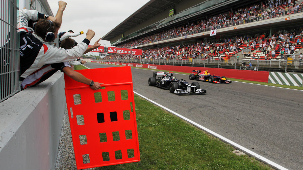 Pole-Position und Sieg in Spanien: Pastor Maldonado sorgt 2012 für eine Sensation Pole-Position und Sieg in Spanien: Pastor Maldonado sorgt 2012 für eine Sensation