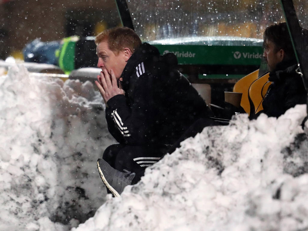 Ob sich Neil Lennon nicht besser gleich in den Schnee gehaut hätte?