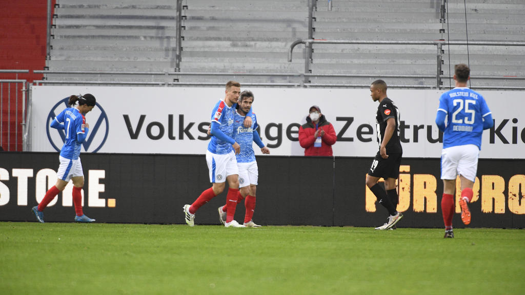 Holstein Kiel setzte sich gegen den SV Sandhausen durch
