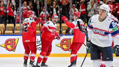 Dänemark gewinnt bei der Eishockey-WM